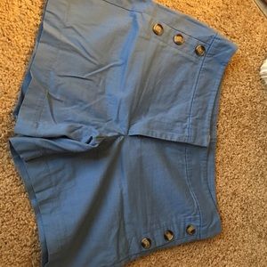 NWOTLoft high waist blue shorts